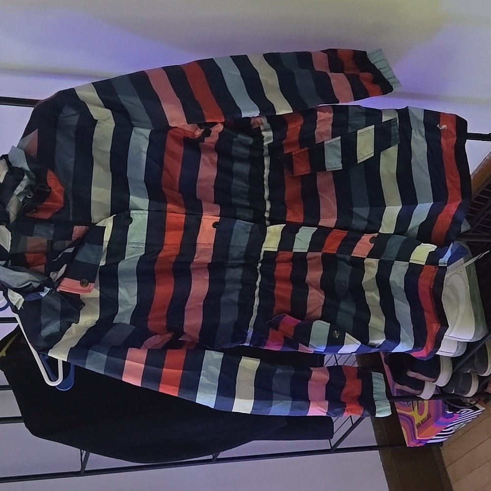 Colorful rain jacket